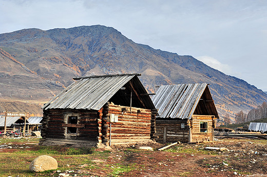 油画里的山庄之禾木-禾木村,喀纳斯湖,新疆