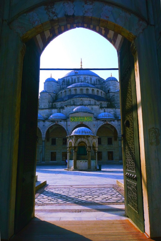 信仰至高无上的蓝色清真寺 Blue Mosque-圣索菲亚教堂-伊斯坦布尔,伊斯坦布尔,土耳其