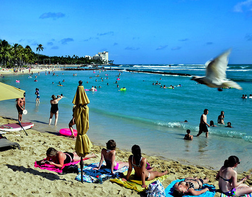 夏威夷日落—原始与古老点亮繁华 （一）-瓦胡岛,美国
