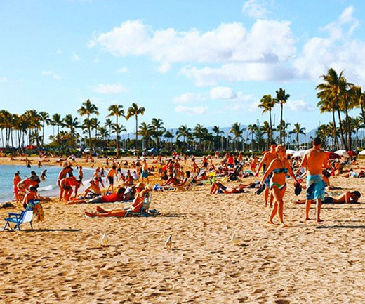 夏威夷日落—原始与古老点亮繁华 （一）-瓦胡岛,美国