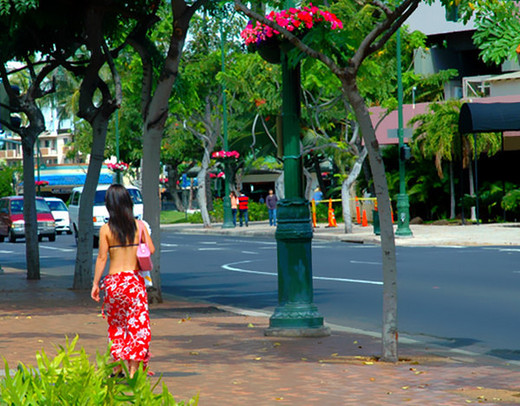 夏威夷日落—原始与古老点亮繁华 （四）-檀香山,夏威夷大岛,美国