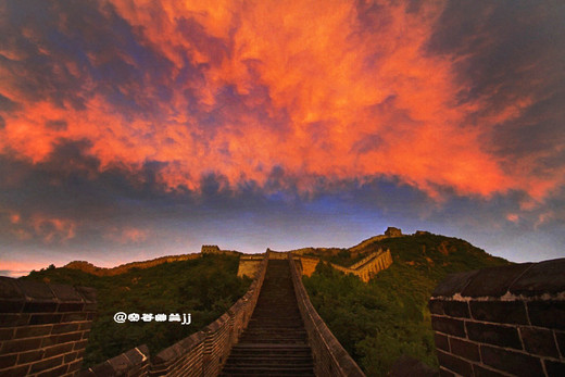 金山岭长城之辉煌日落-河北