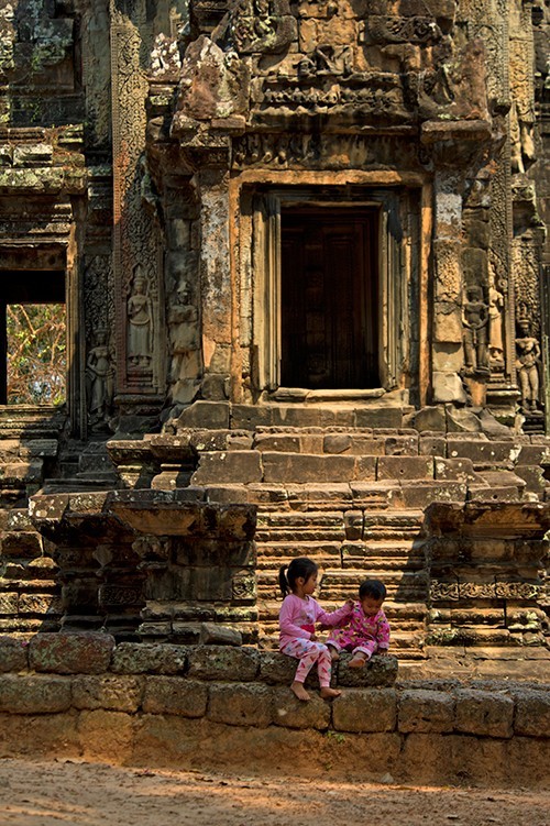 穿越时光～柬埔寨-皇家浴池,巴戎寺,暹粒,崩密列,巴肯山