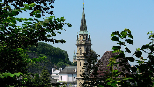 圣乐环绕的城堡——萨尔斯堡-米拉贝尔花园,米拉贝尔宫,莫扎特出生地博物馆,巴克小桥,萨尔茨堡大教堂