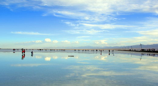 湖如镜，镜是湖，镜与净的天堂-察尔汗盐湖,茶卡盐湖,青海