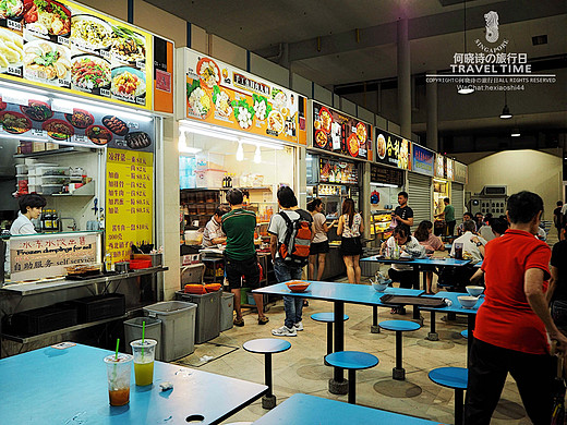 35℃漫游新加坡，飞奔民丹岛～最平民的美食汇集地--hawker center-老巴刹