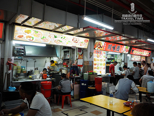 35℃漫游新加坡，飞奔民丹岛～最平民的美食汇集地--hawker center-老巴刹