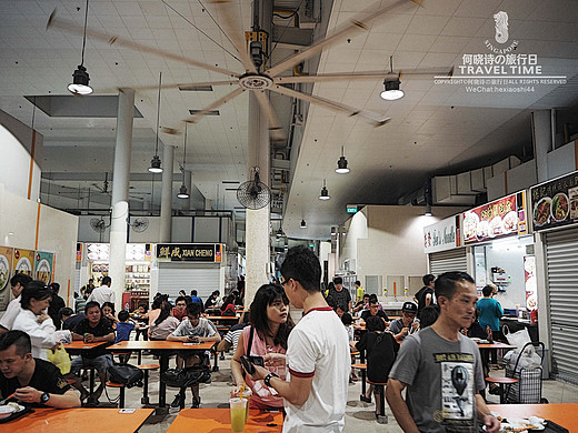 35℃漫游新加坡，飞奔民丹岛～最平民的美食汇集地--hawker center-老巴刹