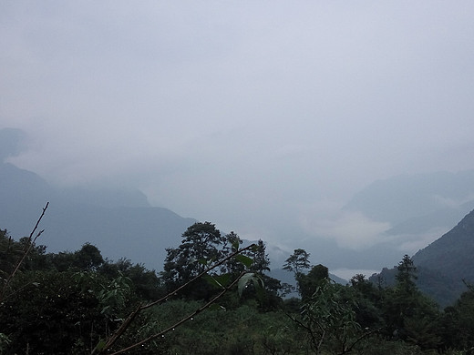 今天从绵阳开车去了江油的窦团山，那里就像仙境一样，天空突然下起了下雨，云彩飘过了我的身旁，感觉好像仙女下凡。