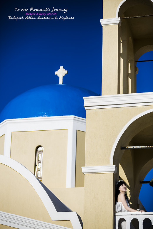 牵着手，漫步在蓝色多瑙河，爱琴海的日落（Day6  OIA伊亚-来到女神的故乡）-圣托里尼,蓝顶教堂,费拉
