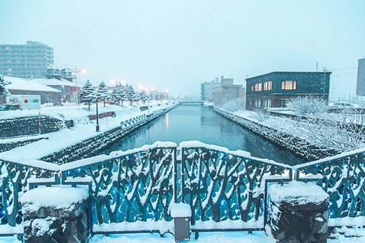 漫步小樽，探访情书里的纯白世界-小樽运河,札幌,北海道,日本