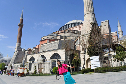 土耳其拥抱星星的月亮，属于星月之国的味道（上篇）-圣索菲亚教堂-伊斯坦布尔,托普卡帕宫,安塔利亚,棉花堡,以弗所古城