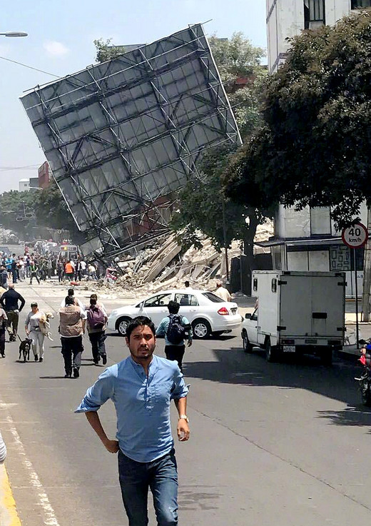 墨西哥7.1级强震，已致134人遇难-墨西哥城