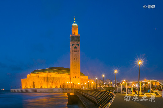 国王一个梦境，成就了世界最大、最现代化的海上清真寺-哈桑二世清真寺,卡萨布兰卡,摩洛哥