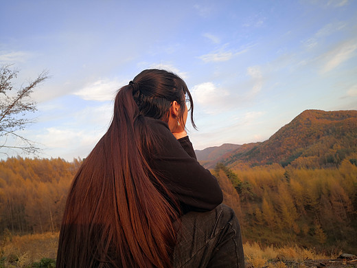 曲麻菜沟的夕阳西下