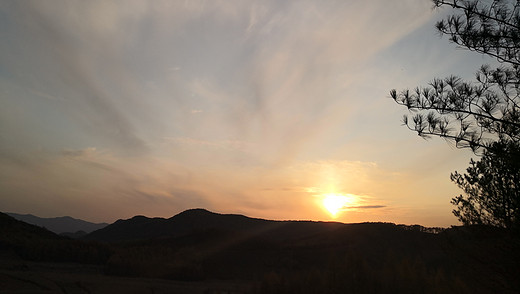 曲麻菜沟的夕阳西下