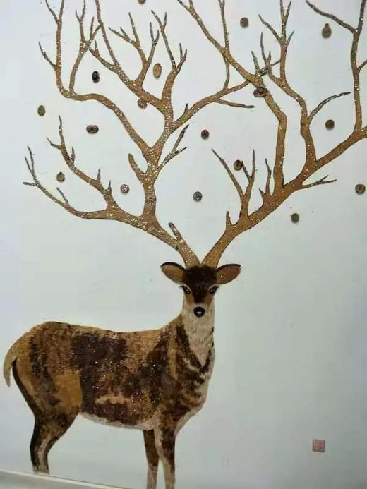 阿尔山的非遗—桦树皮画 大兴安岭原始森林